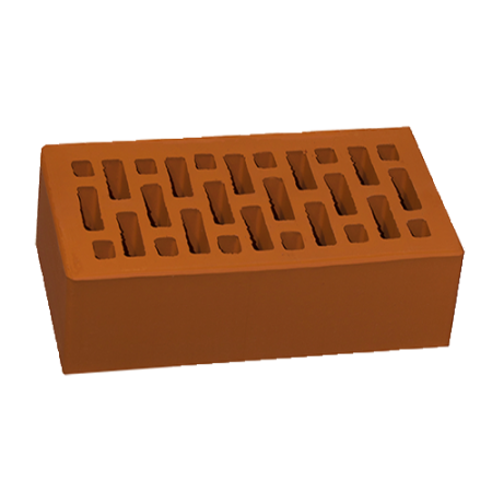 Кирпич рядовой НЗКМ 1,4НФ красный гладкий